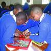 Learners from Mlokothwa High School in northern KwaZulu-Natal busy at a technology workshop organised as part of the Technology Olympiad